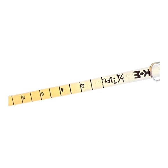 Vintage Tape Measure Tip Top Wyteface K+E Keuffel & Esser -  1950s silver color - Picture 5 of 6